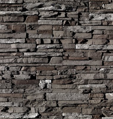 Stacked Stone - Dark Rundle® stone veneer from Eldorado Stone™