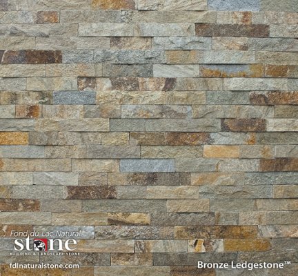 Dimensional Ledgestone Collection - Bronze Ledgestone™ stone veneer from Fond du Lac Natural Stone™