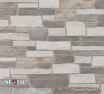 Country Collection - Charcoal Country™ stone veneer from Fond du Lac Natural Stone™