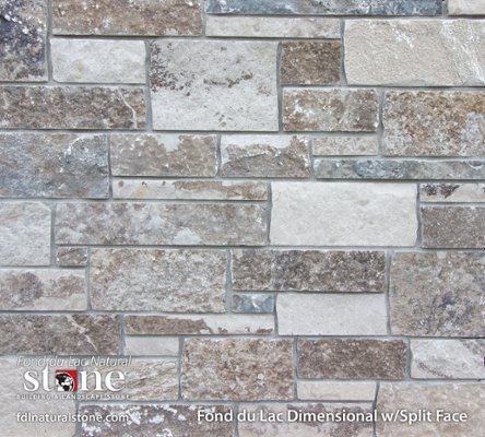 Dimensional Collection - Fond du Lac Dimensional w/Splitface stone veneer from Fond du Lac Natural Stone™