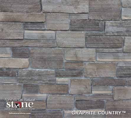 Country Collection - Graphite Country™ stone veneer from Fond du Lac Natural Stone™