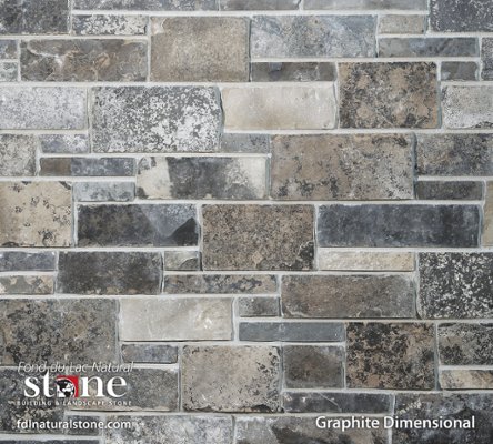 Dimensional Collection - Graphite Dimensional™ stone veneer from Fond du Lac Natural Stone™