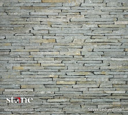 Ledgestone Collection - Silver Ledgestone® stone veneer from Fond du Lac Natural Stone™