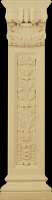 LEG35 from our collection of cast stone Fireplace Mantels